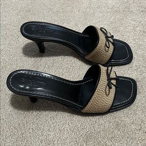 Eric Javits Black and Tan Heels